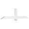 Ekena Millwork Eugene Architectural Grade PVC Gable Bracket, 72"W x 18"H x 4"D x 4"F, 6/12 Pitch GBP072X18X0404EUG00 - alternate 1